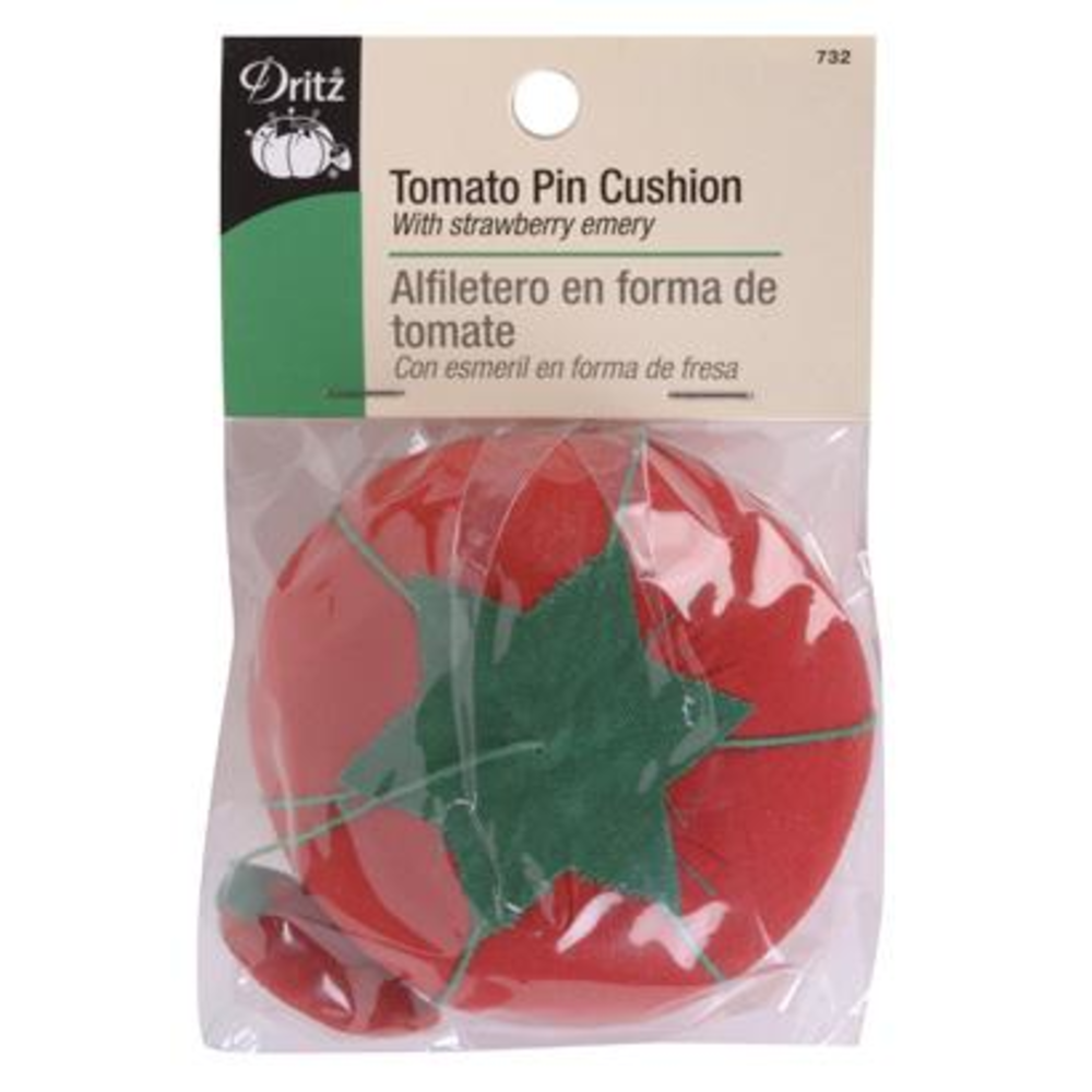 Large Tomato Pin Cushion Dritz Sewing Pin Cushion Tomato Strawberry Emery  Sewing Notions Sewing Tools Sewing Supplies 