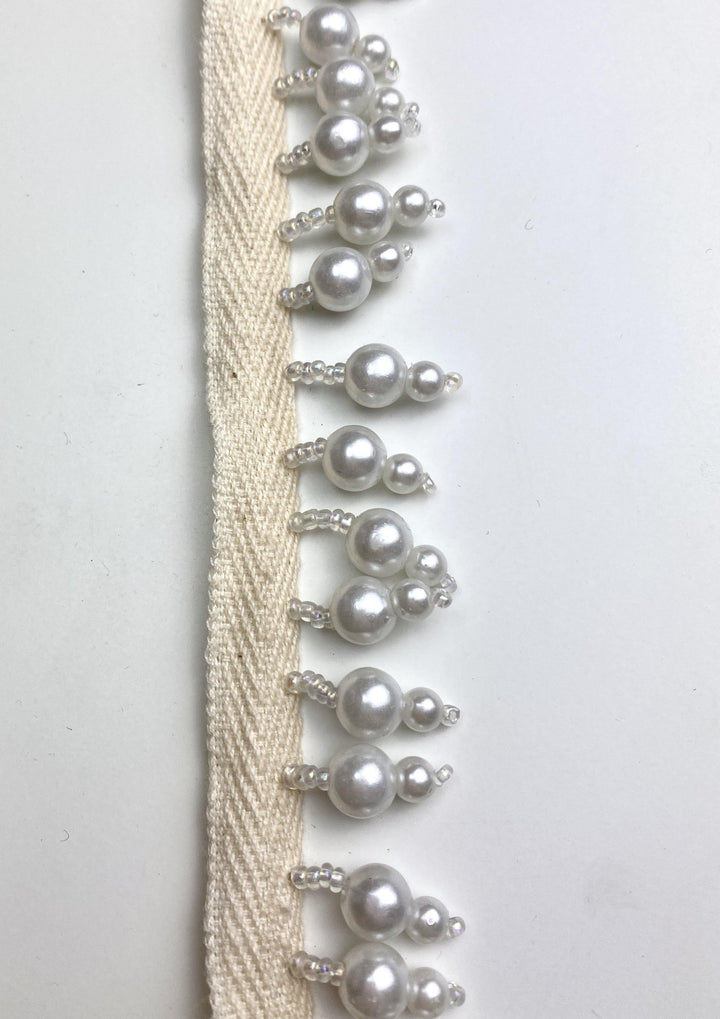 White Pearl Bead - FabricPlanet