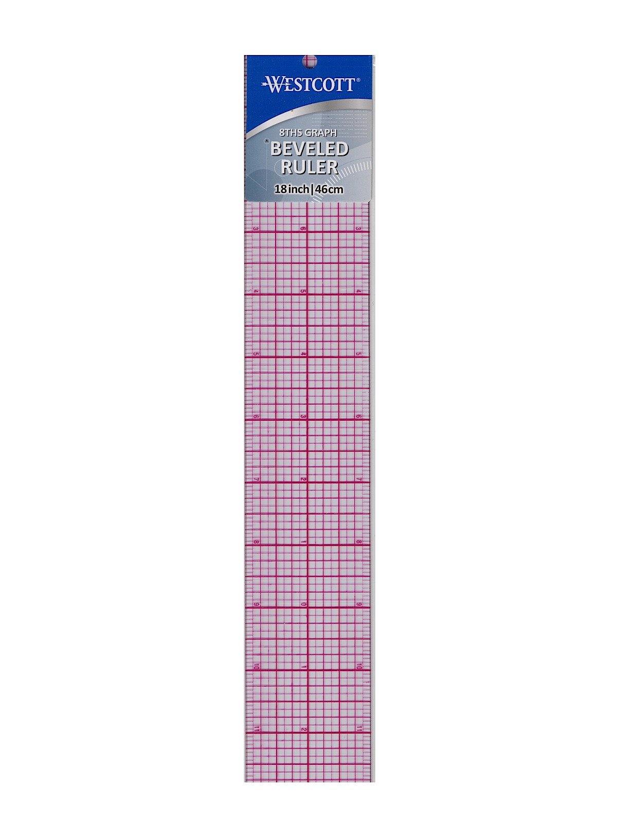 Flat Beveled Ruler Beveled Ruler 18 Inches
