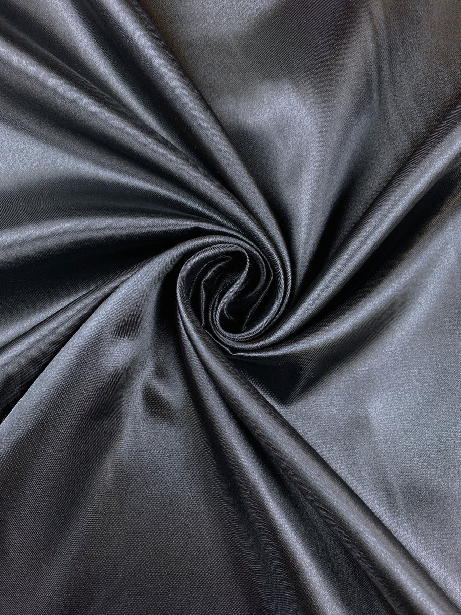 Polyester Liquid Satin Fabric Material OFF WHITE