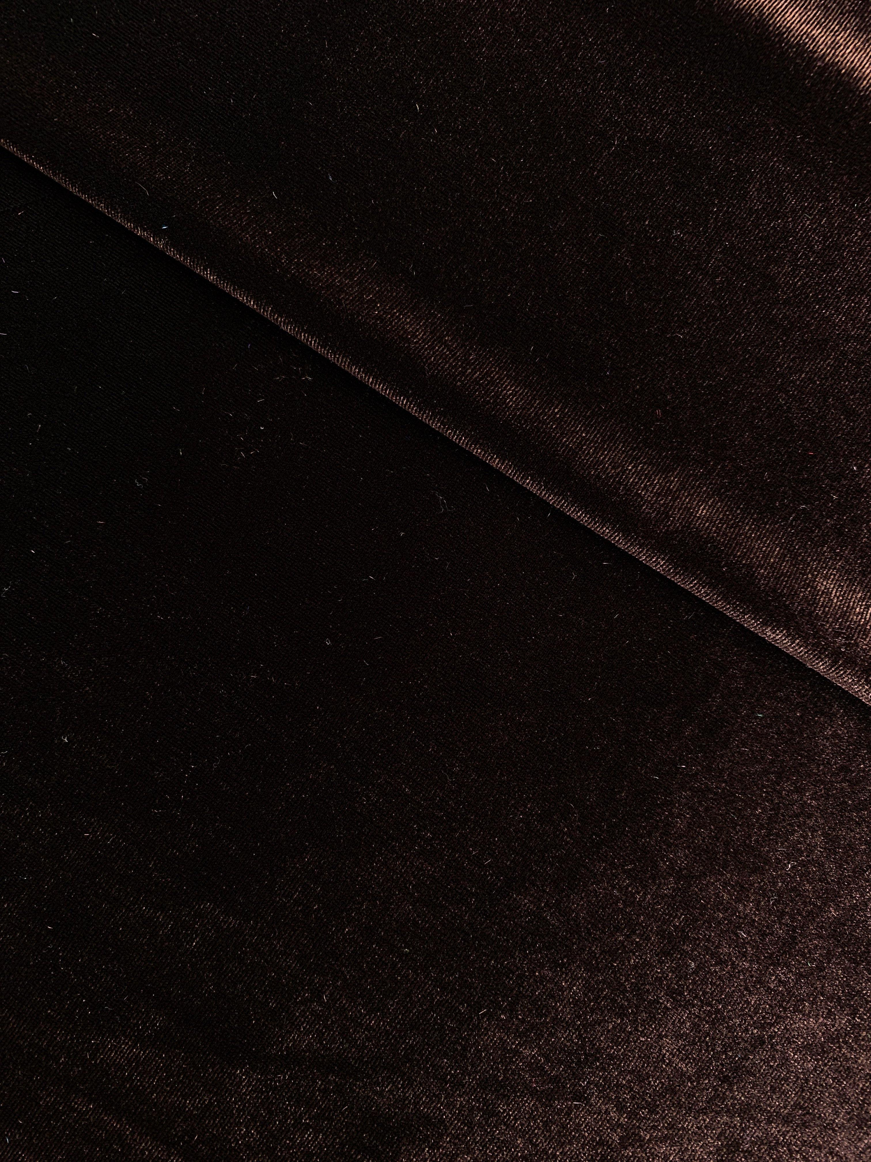 Ebony Polyester Velvet