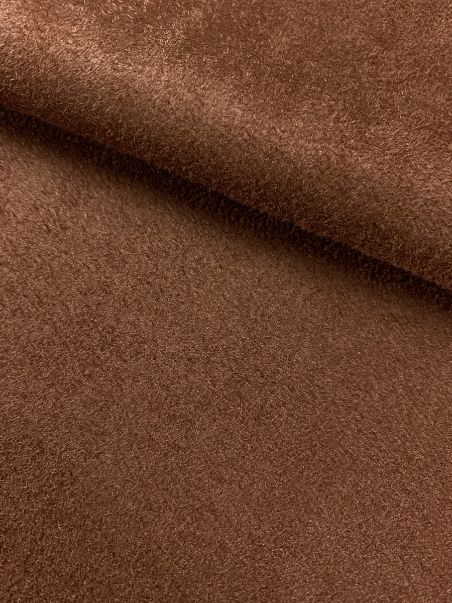 Chocolate Brown Microsuede Fabric - by The Yard