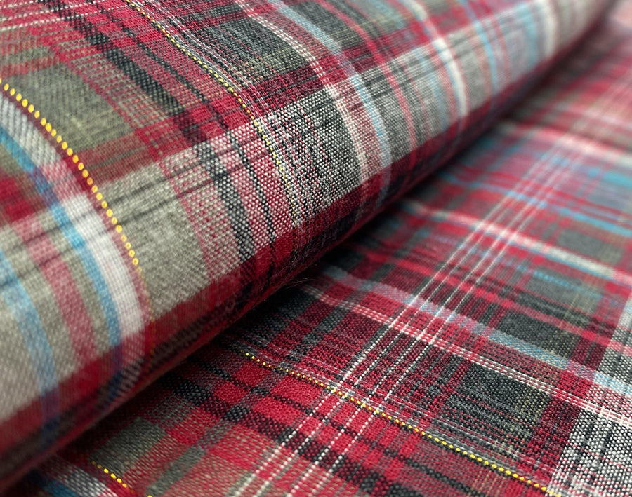 Cotton Print Plaid - FabricPlanet