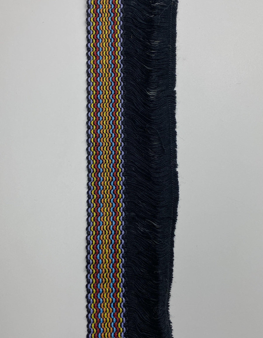 Multicolor with Black Fringe - FabricPlanet