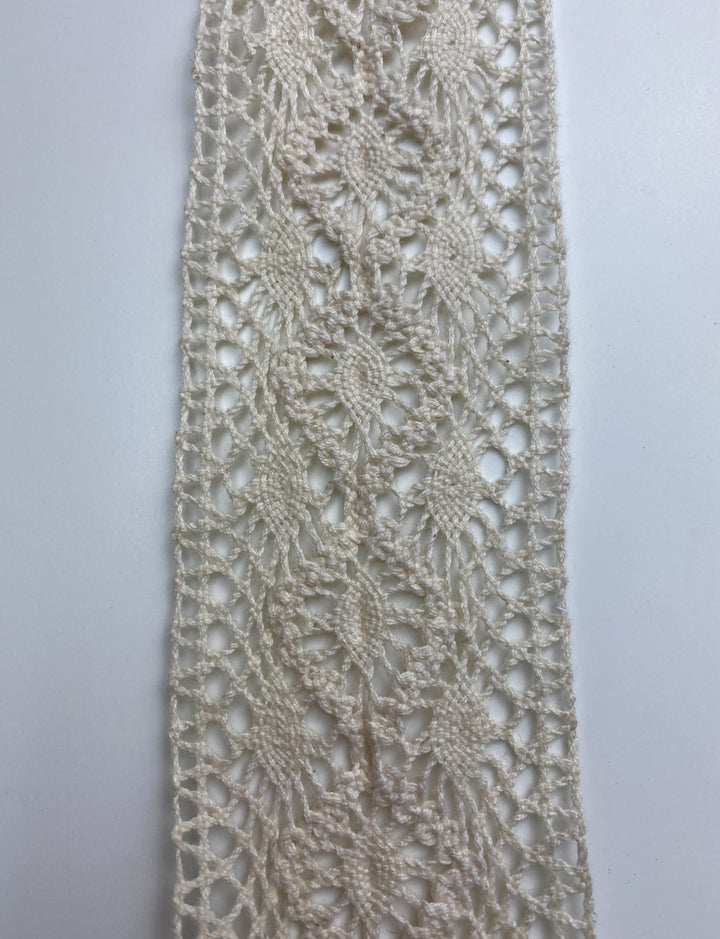Natural Diamond Eyelet lace - FabricPlanet