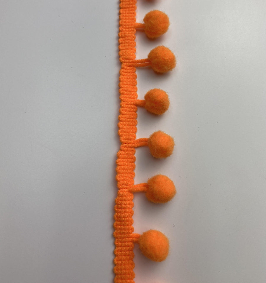 Orange Mini Pompom - FabricPlanet