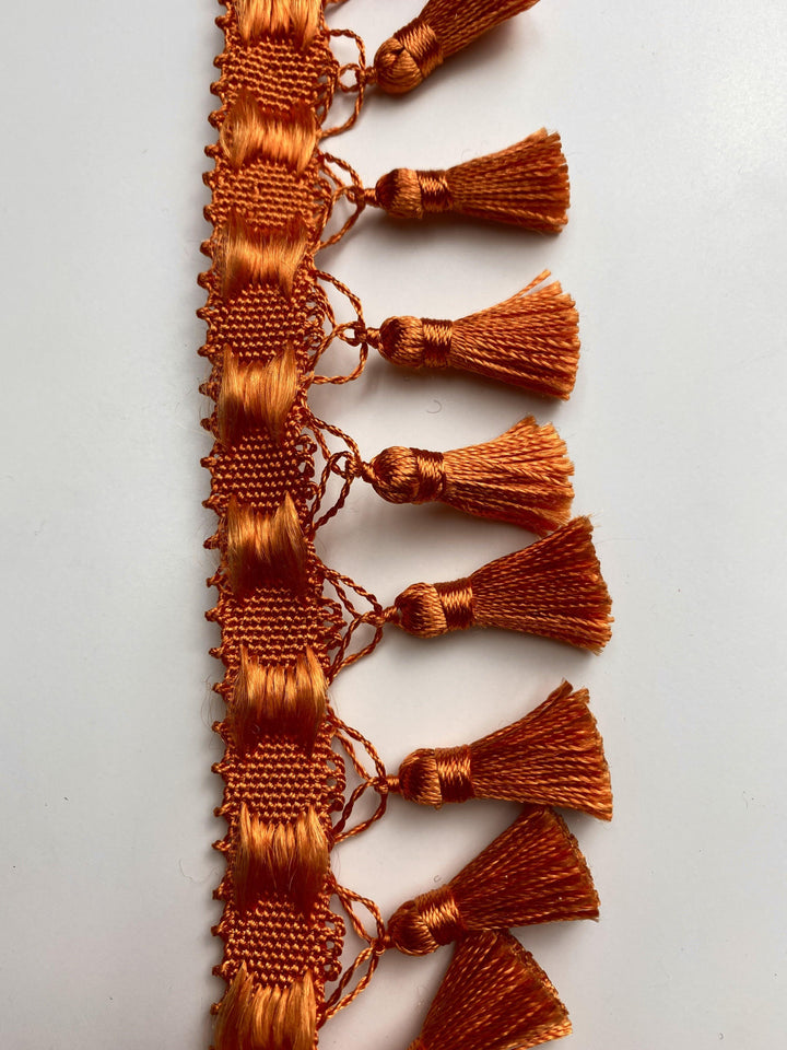 Orange Mini Tassels - FabricPlanet