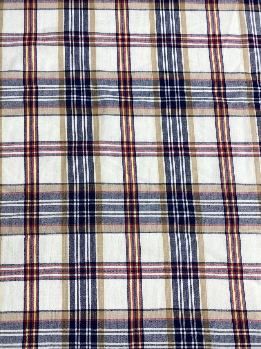 Cotton Print Plaid - FabricPlanet
