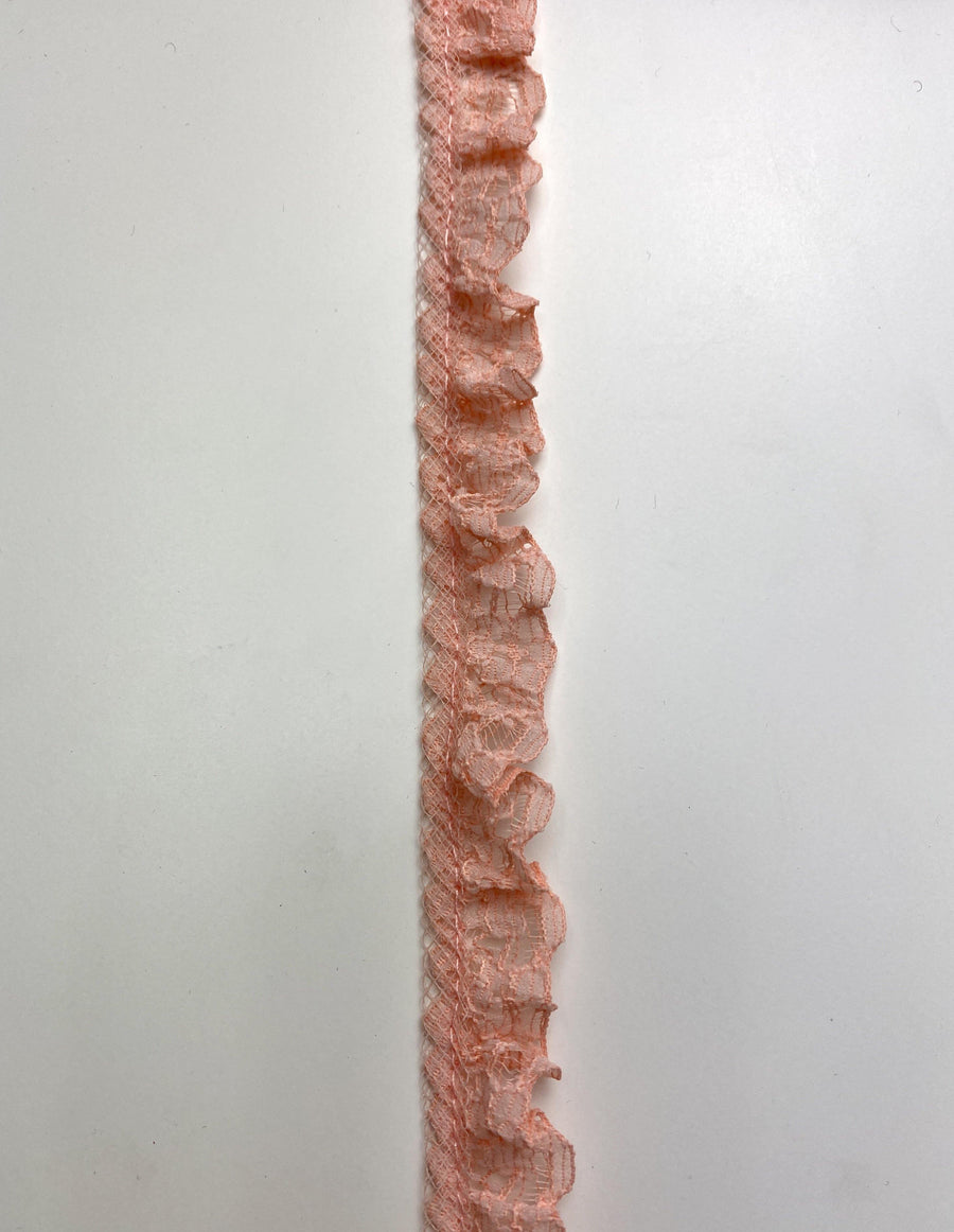 Salmon Ruffle Trim - FabricPlanet