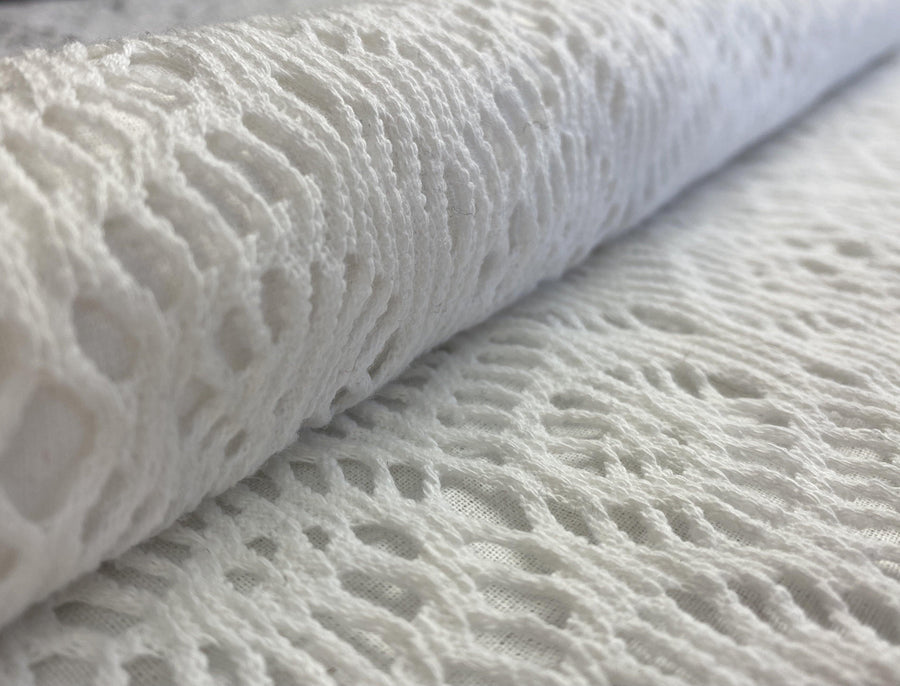 White Cotton Lace - FabricPlanet
