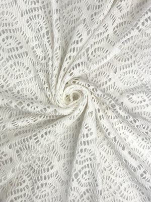 White Cotton Lace - FabricPlanet