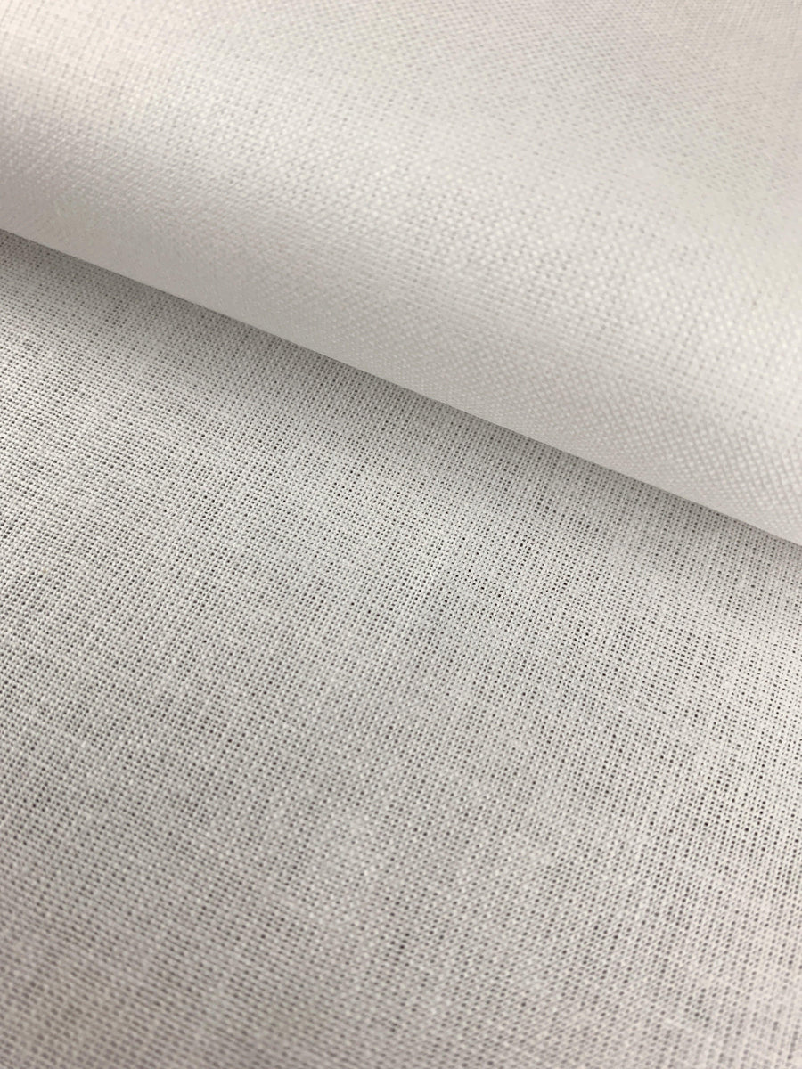 Loose weave cotton muslin fabric, medium-weight cream, off-white