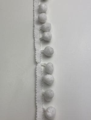 White Mini Pompom - FabricPlanet