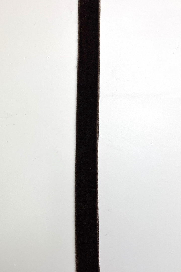 Chocolate Brown Velvet Trim - FabricPlanet