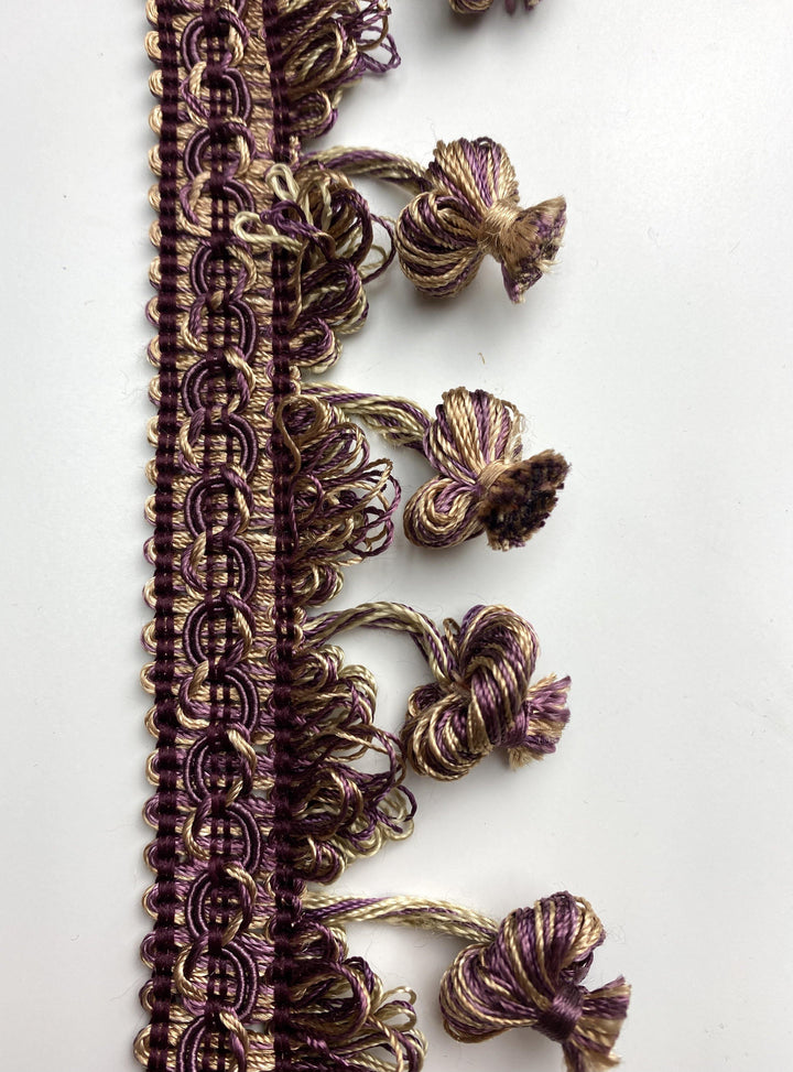 Gold and Purple Round Tassels - FabricPlanet