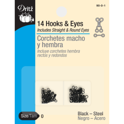 14 Hooks & Eyes Size 0 - FabricPlanet