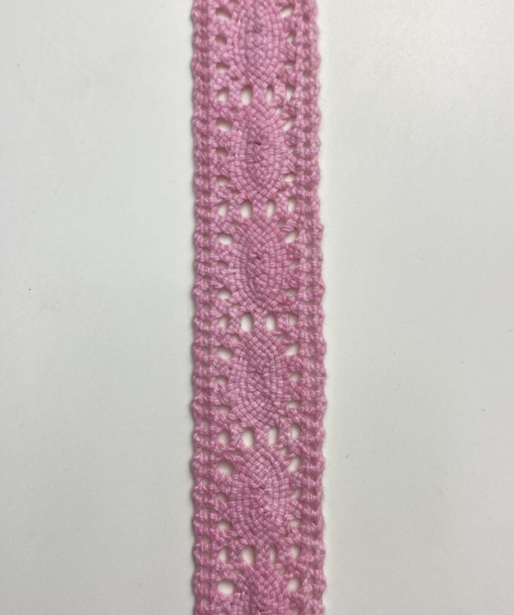 Pink Honeycomb lace - FabricPlanet