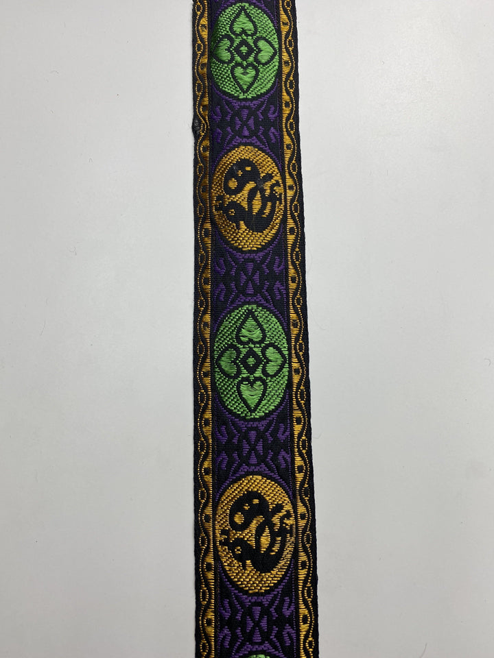 Purple Gold and Green Tribal Trim - FabricPlanet