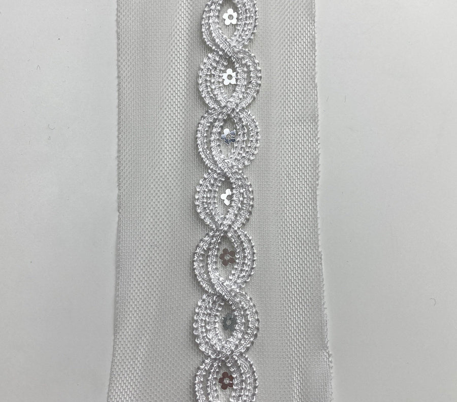 White Mesh trim - FabricPlanet