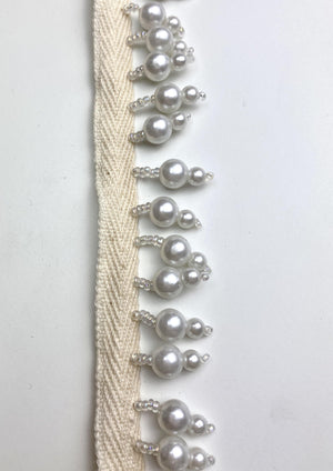 White Pearl Bead - FabricPlanet